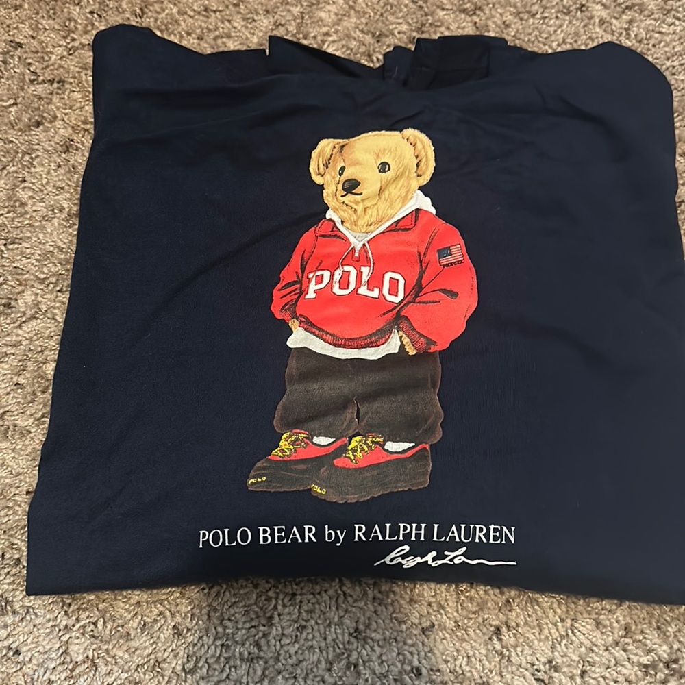 Polo Bear by Ralph Lauren long-sleeve shirt with hood